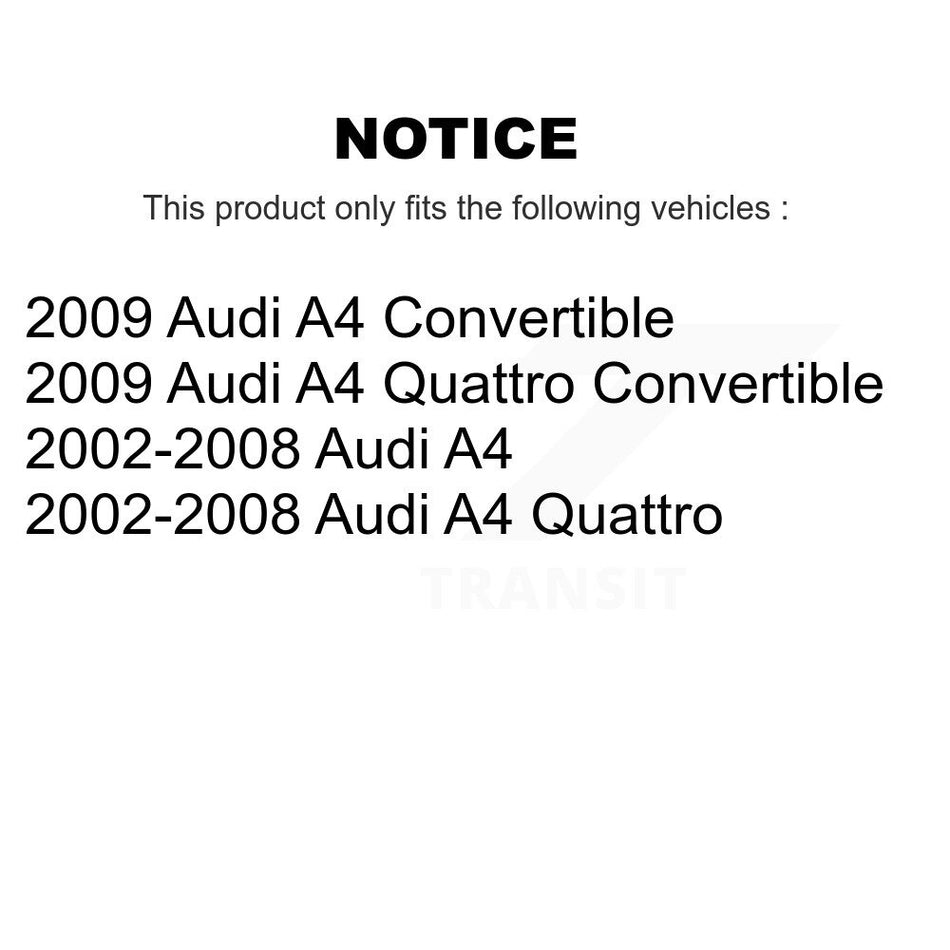 Front Strut And TOR Link Kit For Audi A4 Quattro KSS-106480