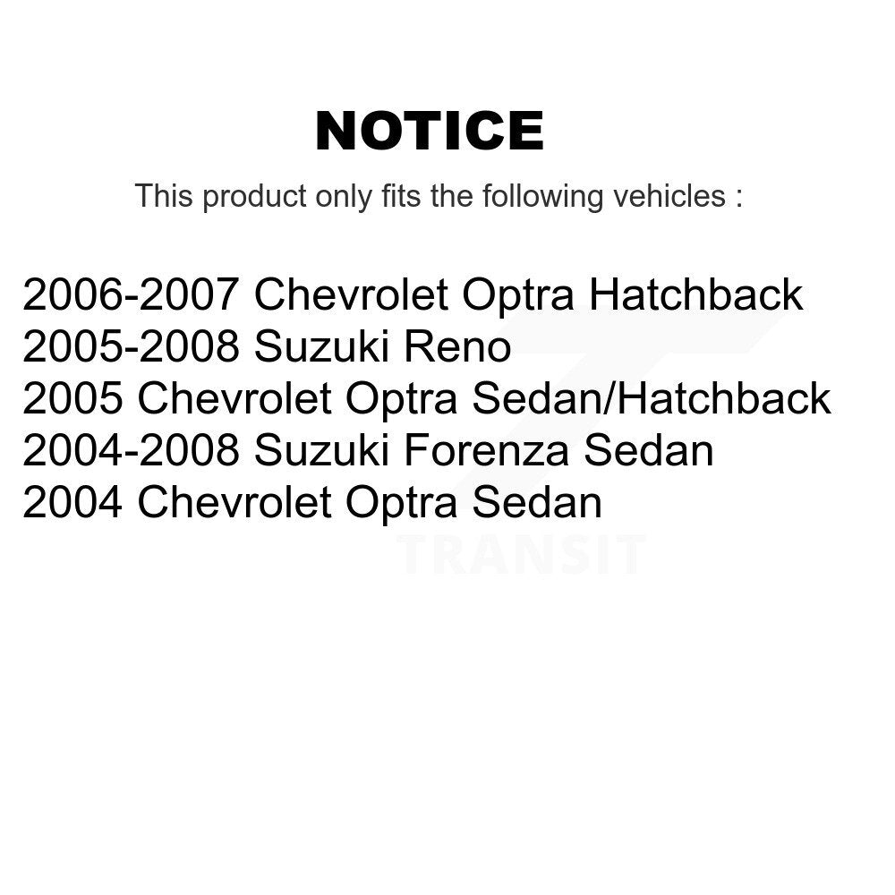 Rear Right Strut And TOR Link Kit For Chevrolet Optra Suzuki Forenza Reno KSS-106630
