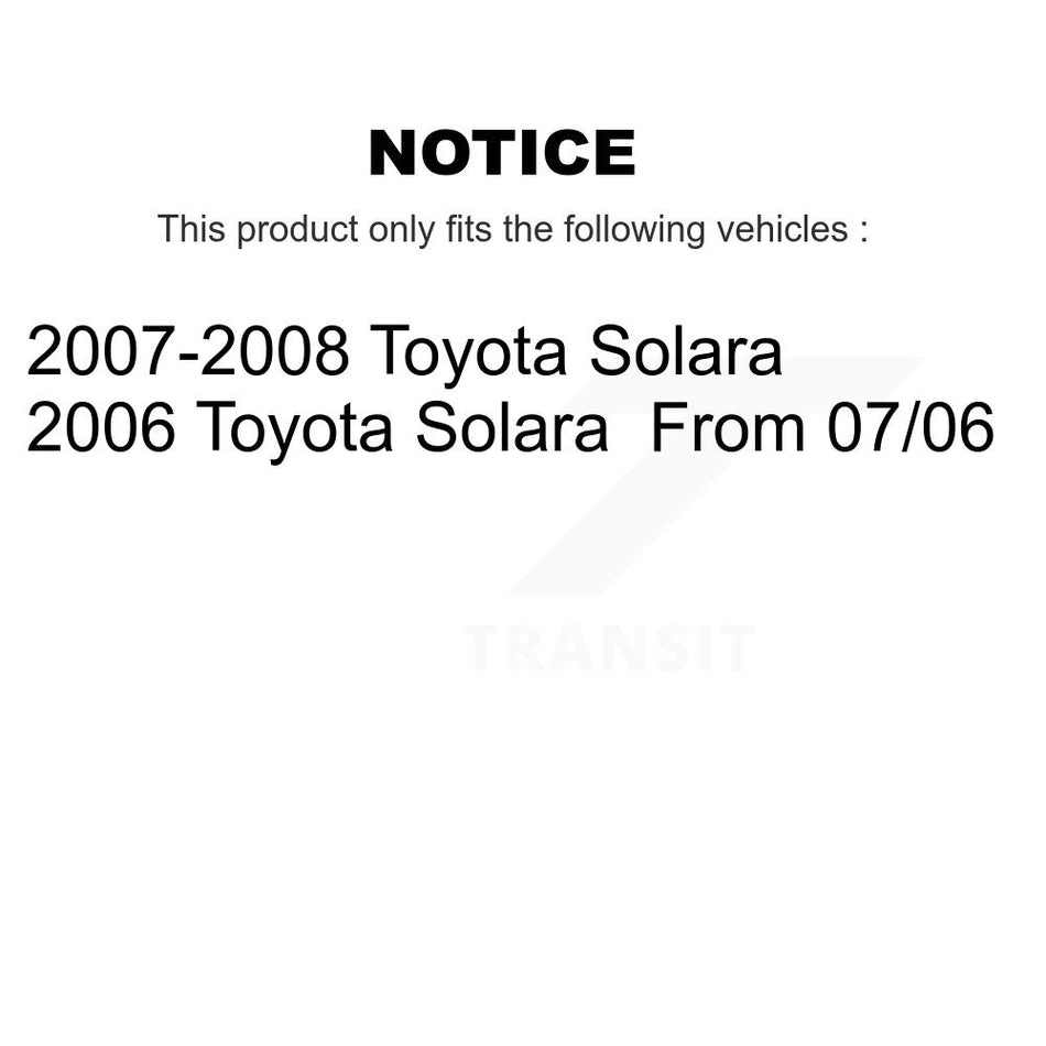 Rear Right Strut And TOR Link Kit For Toyota Solara KSS-106639
