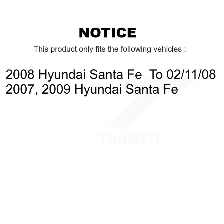Front Left Strut And TOR Link Kit Mount For Hyundai Santa Fe KSS-106798