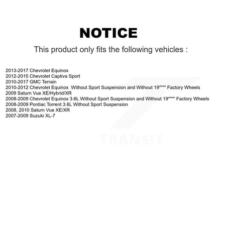 Front Right Strut TQ Link Kit & Mount For Chevrolet Equinox GMC Terrain Pontiac KSS-107058