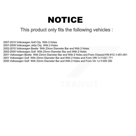 Front Strut And TOR Link Kit Mount For Volkswagen Golf City Beetle Jetta KSS-107201
