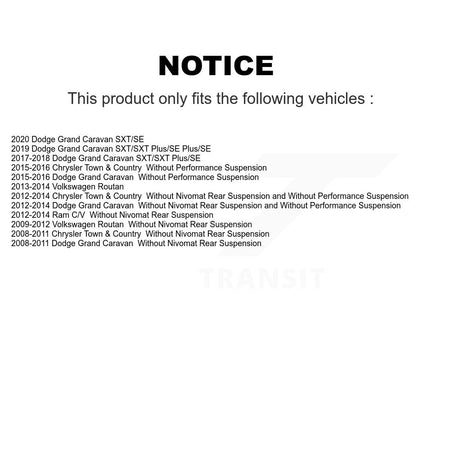 Front Strut TOR Link Kit Mount For Dodge Grand Caravan Chrysler Town & Country KSS-107217