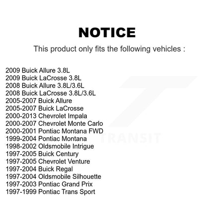 Front Strut TOR Link Kit Mount For Chevrolet Impala Buick LaCrosse Pontiac Prix KSS-107246