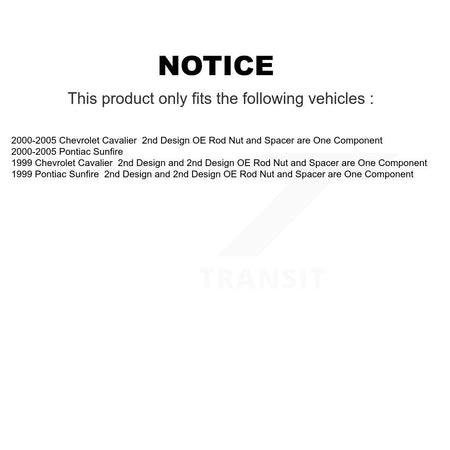 Front Strut TQ Link Kit And Mount For Chevrolet Cavalier Pontiac Sunfire KSS-107256