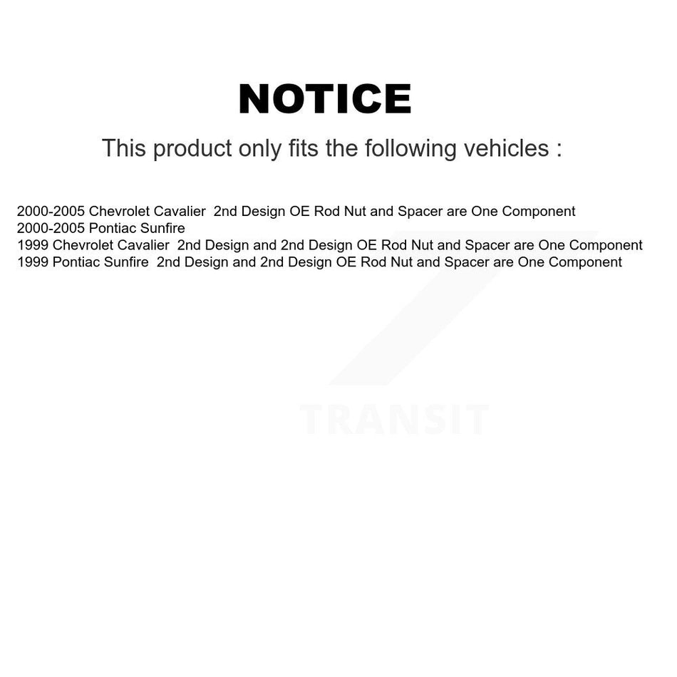 Front Strut TQ Link Kit And Mount For Chevrolet Cavalier Pontiac Sunfire KSS-107256