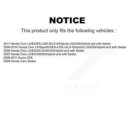 Rear Shock And TOR Link Kit For Honda Civic Acura CSX KSS-107343