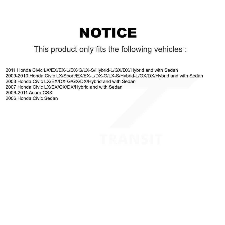 Rear Shock And TOR Link Kit For Honda Civic Acura CSX KSS-107343