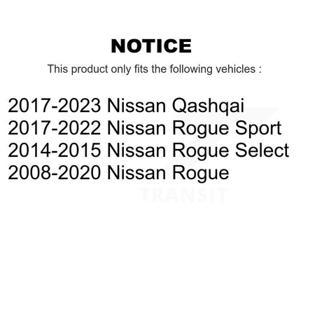 Rear Shock And TOR Link Kit For Nissan Rogue Sport Qashqai Select KSS-107346