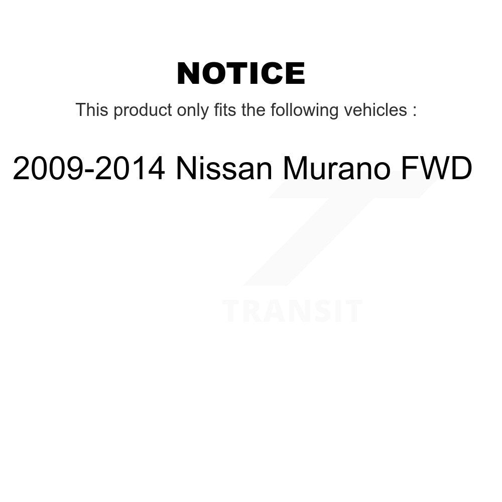 Rear Shock And TQ Link Kit For 2009-2014 Nissan Murano FWD KSS-107366