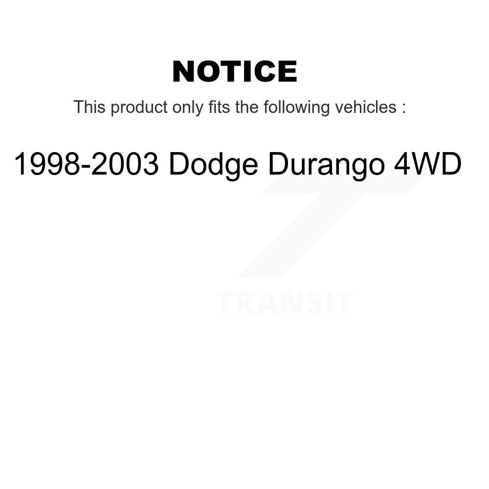 Rear Shock And TOR Link Kit For 1998-2003 Dodge Durango 4WD KSS-107419