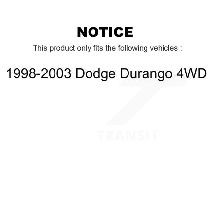 Rear Shock And TOR Link Kit For 1998-2003 Dodge Durango 4WD KSS-107419