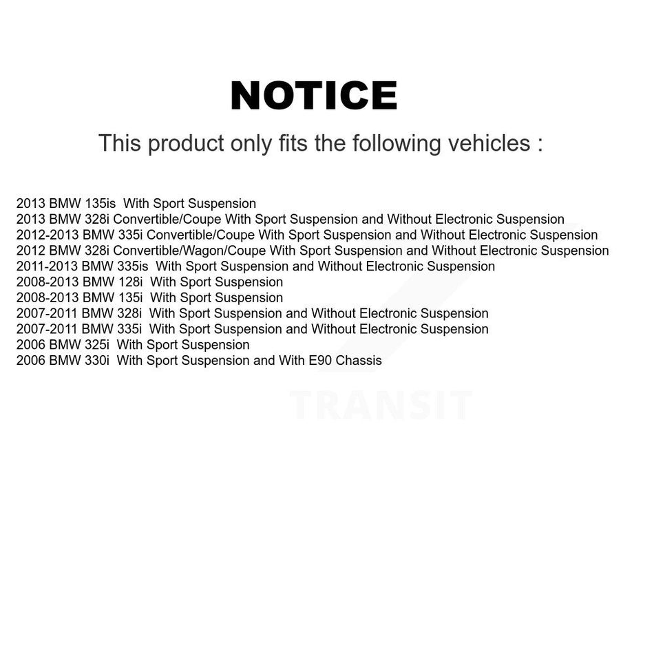 Rear Shock And TOR Link Kit For BMW 328i 335i 128i 135i 325i 330i 335is 135is KSS-107428