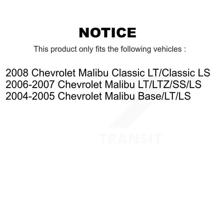Rear Shock And TOR Link Kit For Chevrolet Malibu KSS-107496