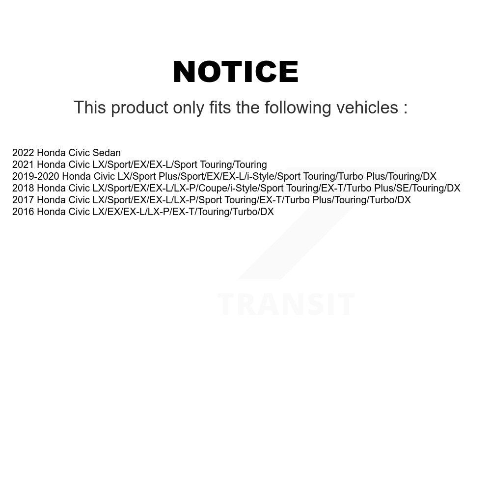 Rear Shock And TOR Link Kit For Honda Civic KSS-107497