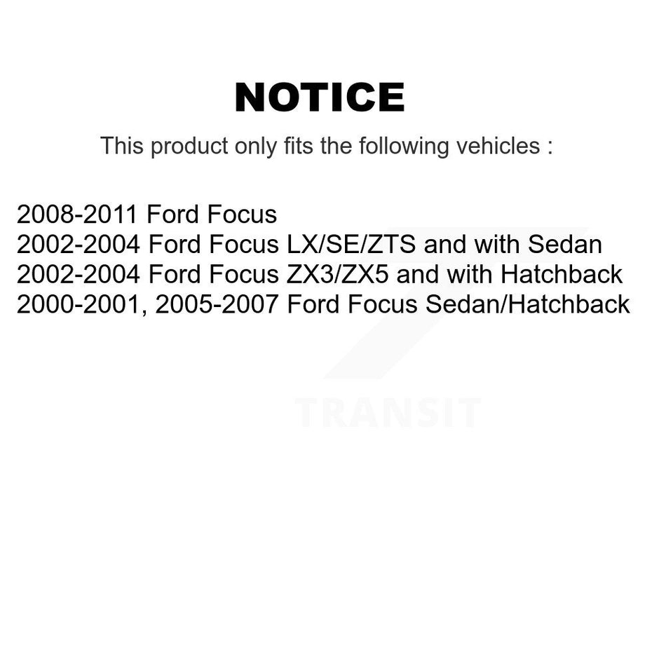 Rear Shock And TQ Link Kit For Ford Focus KSS-107549