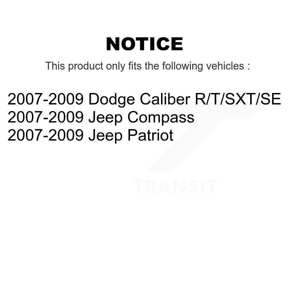 Rear Strut TQ Link Kit & Mount For 2007-2009 Jeep Dodge Caliber Patriot Compass KSS-107623