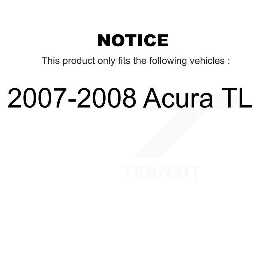 Front Rear Complete Strut & TOR sway Bar Link Kit (8Pc) For 2007-2008 Acura TL KSS-107643