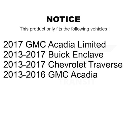 Front Rear Complete Strut Shock & TOR Bar Link Kit For Chevrolet Traverse Buick GMC KSS-107671
