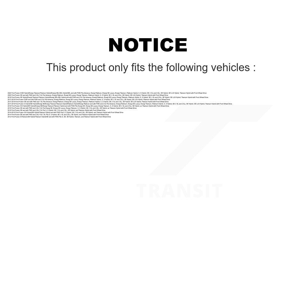 Front Rear Complete Suspension Strut Shock & TOR sway Bar Link Kit For Ford Fusion KSS-107674
