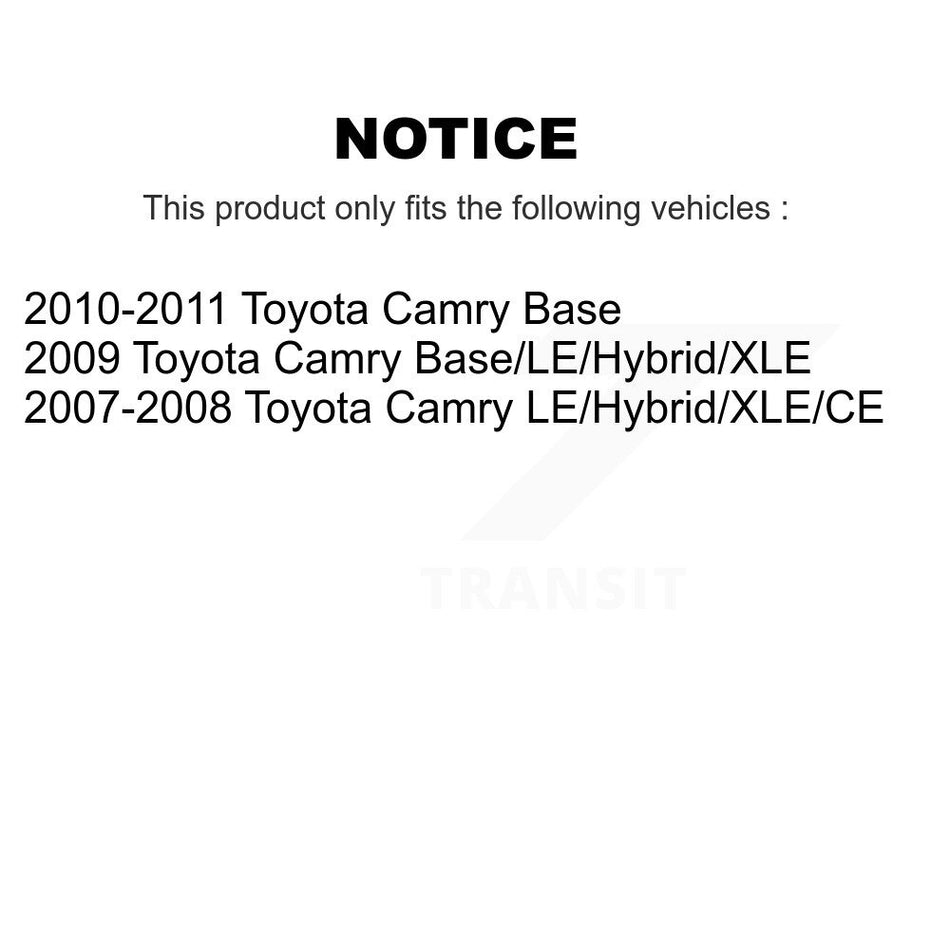 Front Rear Complete Suspension Strut & TOR Bar Link Kit (8Pc) For Toyota Camry KSS-107707
