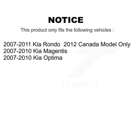 Front Rear Complete Strut Shock & TQ sway Bar Link Kit (8Pc) For Kia Rondo Optima KSS-107801