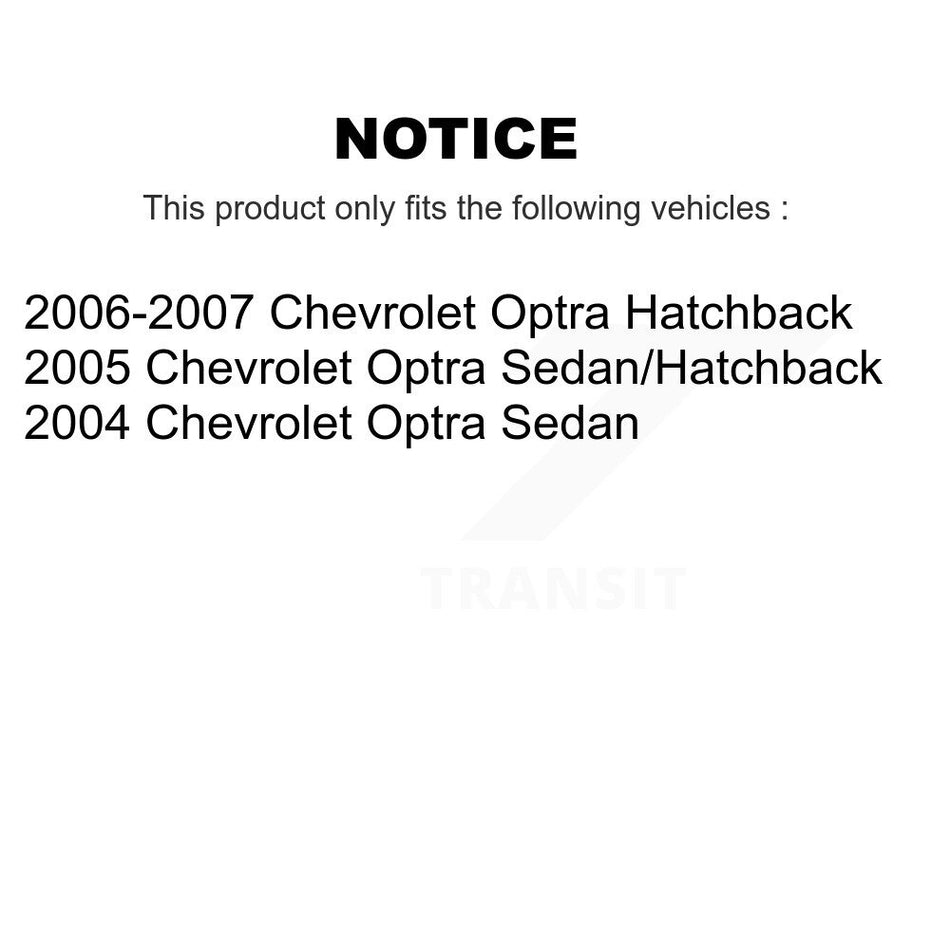 Front Rear suspension Strut & TOR sway Bar Link Kit (8Pc) For Chevrolet Optra KSS-107877