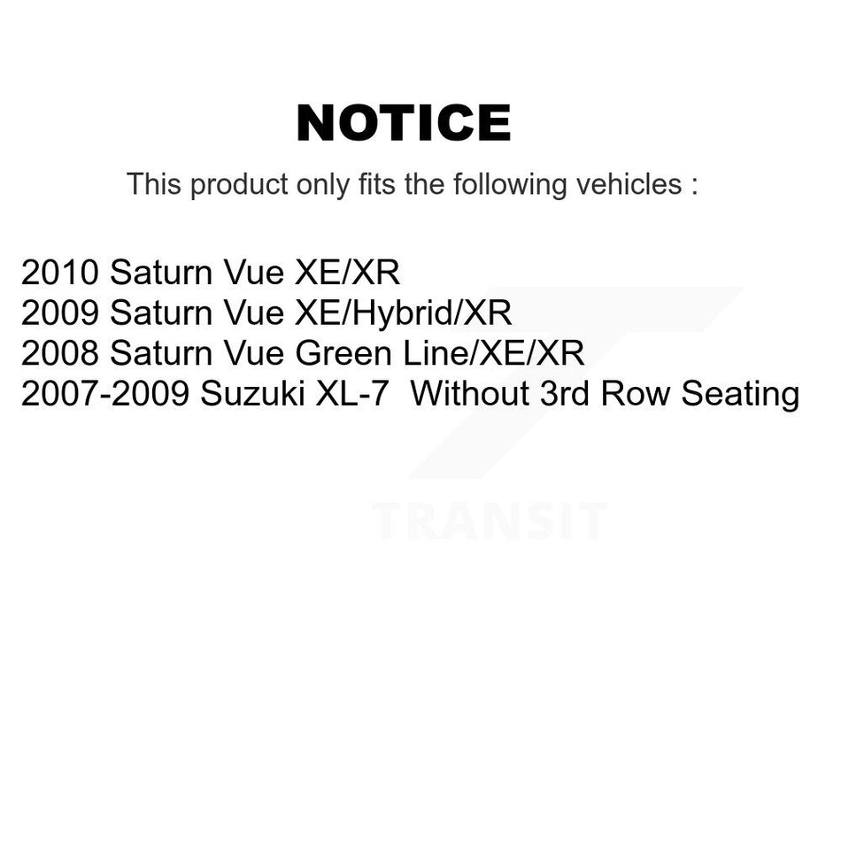 Front Rear Strut Shock & TOR sway Bar Link Kit (8Pc) For Saturn Vue Suzuki XL-7 KSS-107919