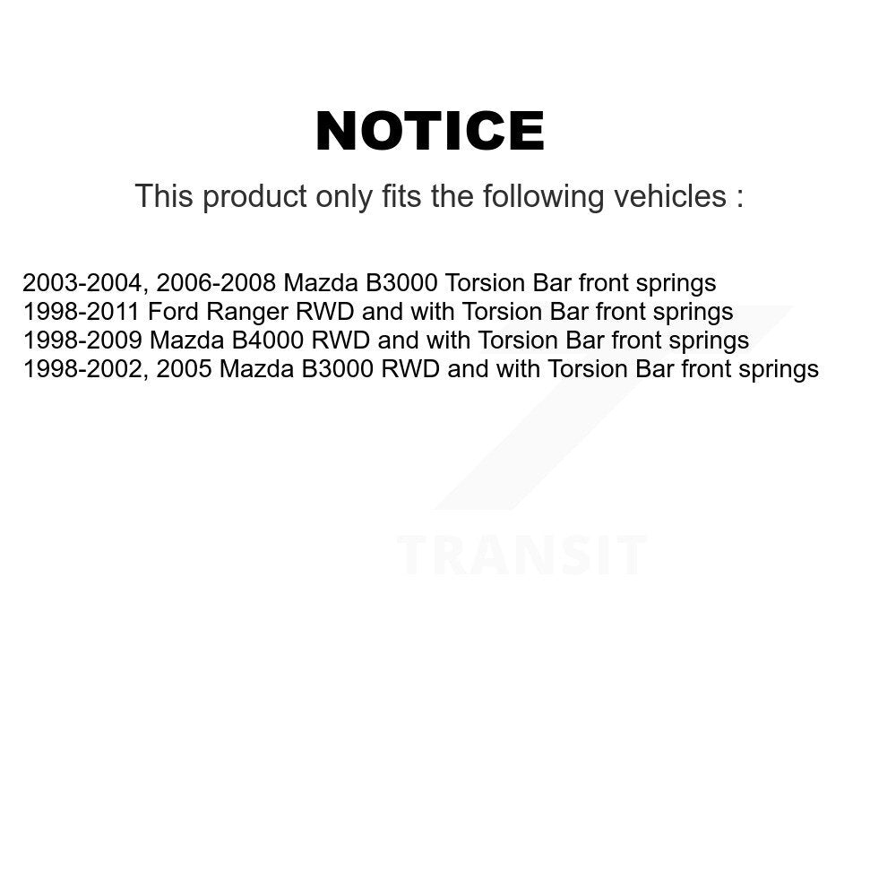 Front Rear suspension Shock & TOR sway Bar Link Kit For Ford Ranger Mazda B4000 B3000 KSS-108147