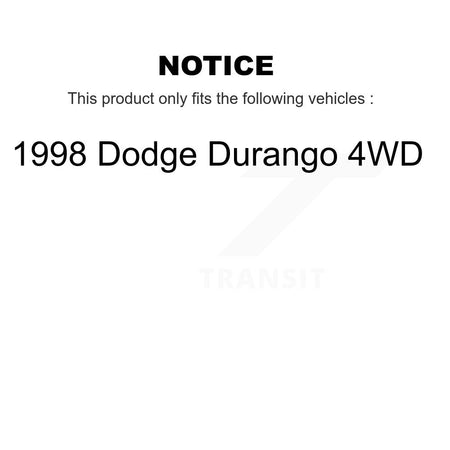 Front Rear suspension Shock & TOR sway Bar Link Kit For 1998 Dodge Durango 4WD KSS-108154