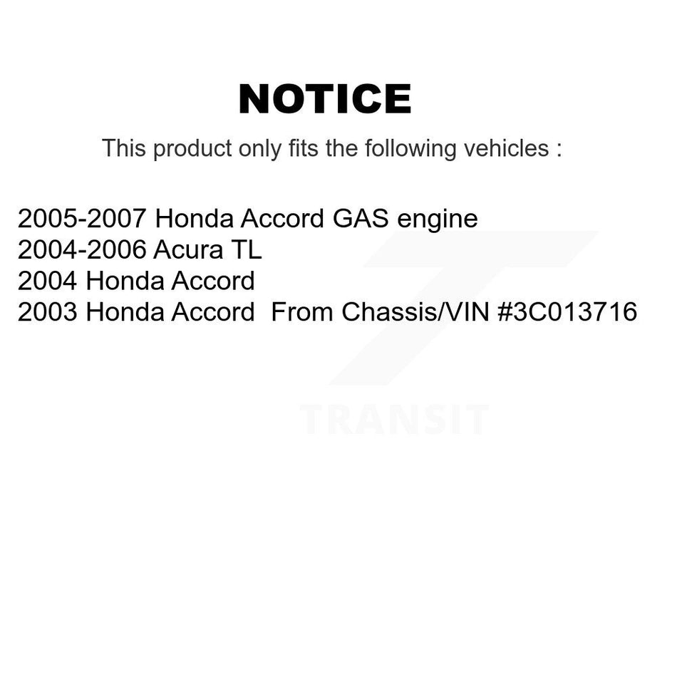 Front Rear suspension Strut & TQ sway Bar Link Kit (8Pc) For Honda Accord Acura TL KSS-108168