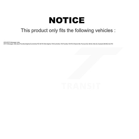 Front Rear Suspension Strut Shock & TOR sway Bar Link Kit For Volkswagen Jetta KSS-108184