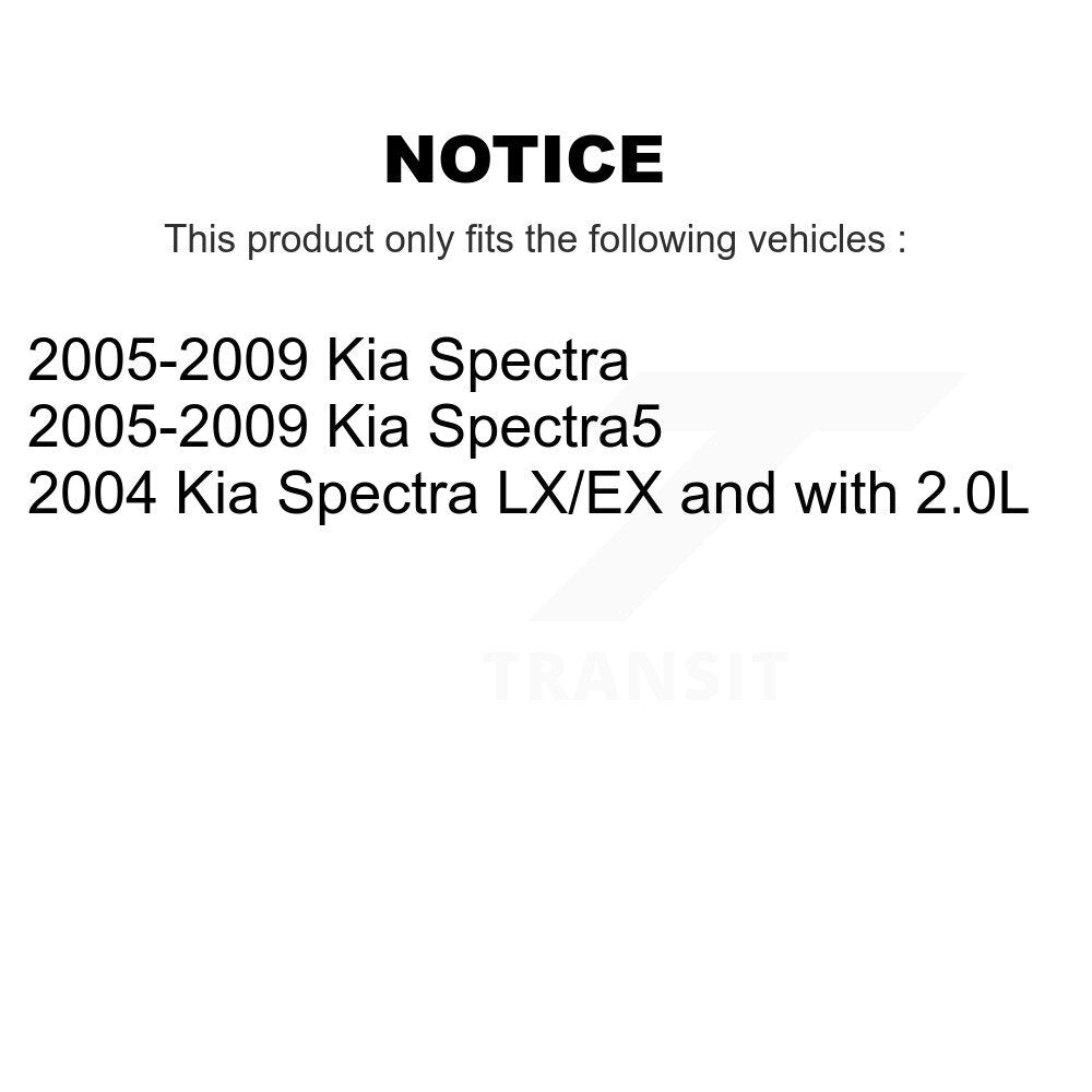Rear Left Strut And TOR Link Kit Mount For Kia Spectra Spectra5 KSS-108232