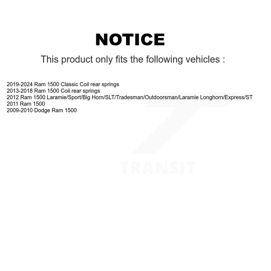 Rear Shock And TQ Link Kit For Ram 1500 Classic Dodge KSS-108254