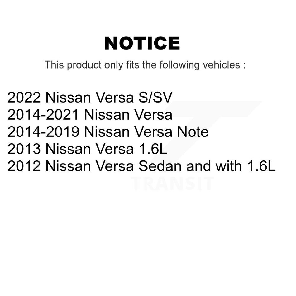 Front Right Strut TQ Link Kit And Mount For Nissan Versa Note KSS-108281