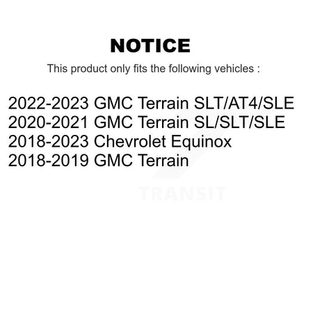 Rear Shock And TOR Link Kit For Chevrolet Equinox GMC Terrain KSS-108345