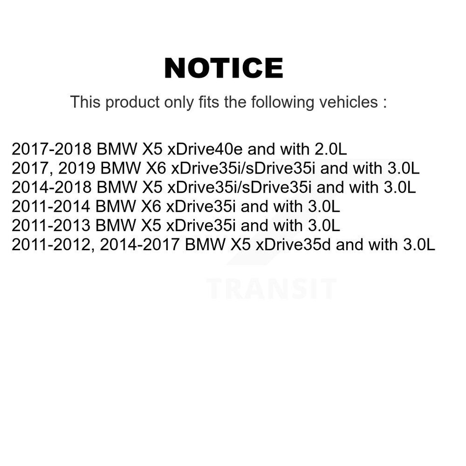 Front Rear Semi-Metallic Disc Brake Pads And Wear Sensors Kit For BMW X5 X6 KSW-100048