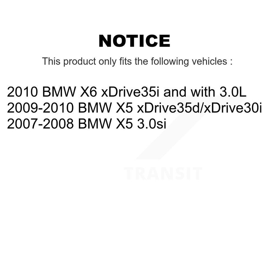 Front Rear Semi-Metallic Disc Brake Pads And Wear Sensors Kit For BMW X5 X6 KSW-100050
