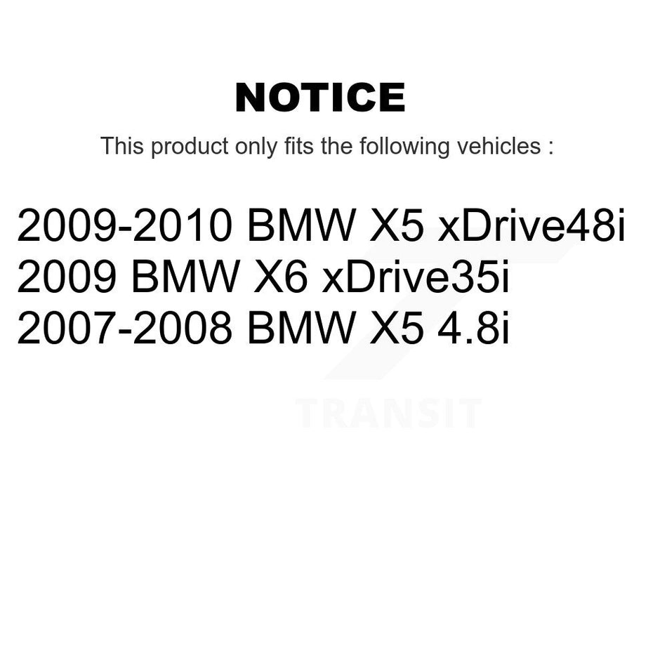 Front Rear Semi-Metallic Disc Brake Pads And Wear Sensors Kit For BMW X5 X6 KSW-100051