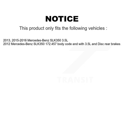 Front Rear Semi-Metallic Disc Brake Pads And Wear Sensors Kit For Mercedes-Benz SLK350 KSW-100078