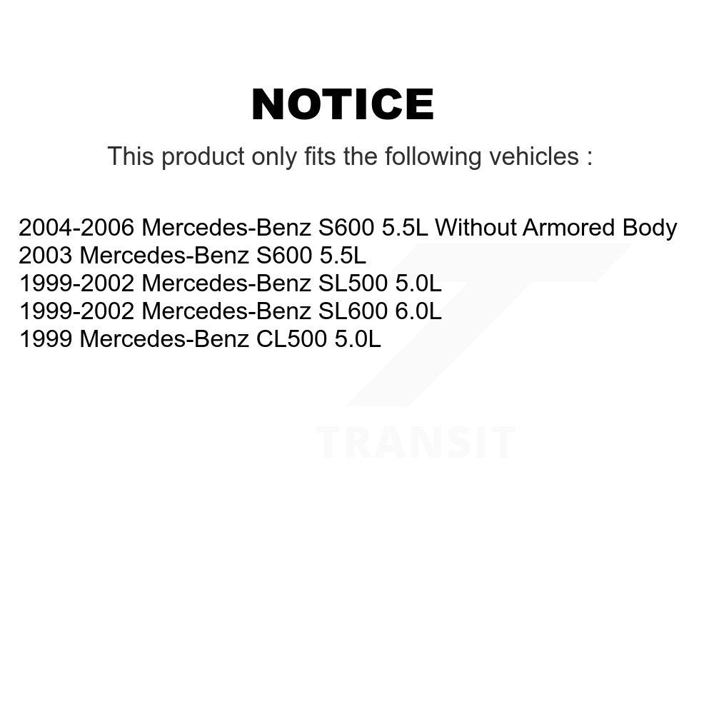 Front Semi-Metallic Brake Pads & Wear Sensor Kit For Mercedes-Benz SL500 SL600 S600 CL500 KSW-100423