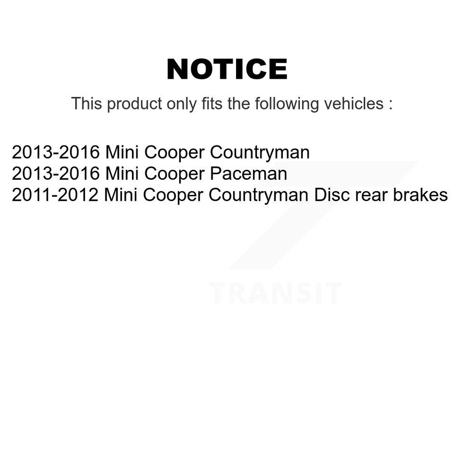 Front Semi-Metallic Disc Brake Pad And Wear Sensor Kit For Mini Cooper Countryman Paceman KSW-100467