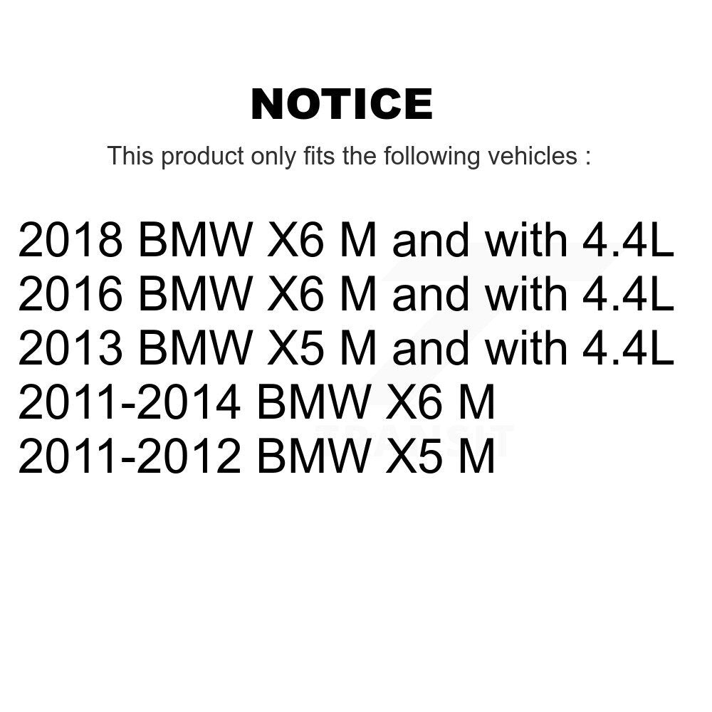 Rear Semi-Metallic Disc Brake Pads And Wear Sensors Kit For BMW X5 X6 KSW-100512