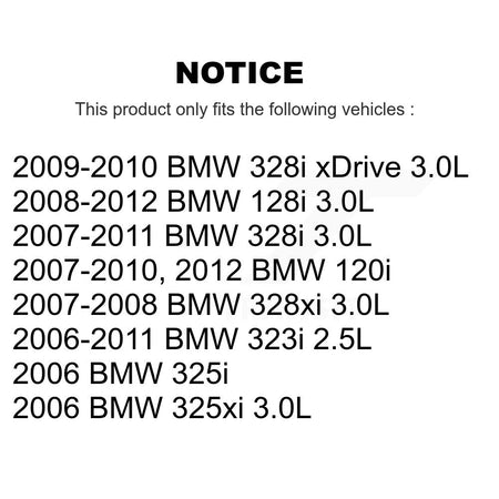 Rear Semi-Metallic Brake Pad And Wear Sensor Kit For BMW 323i 328i 128i xDrive 328xi 325i KSW-100544