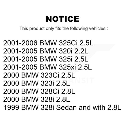 Rear Semi-Metallic Brake Pad And Wear Sensor Kit For BMW 325i 325Ci 320i 325xi 328i 323Ci KSW-100602
