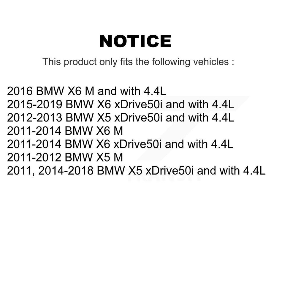 Rear Semi-Metallic Disc Brake Pads And Wear Sensors Kit For BMW X5 X6 KSW-100630