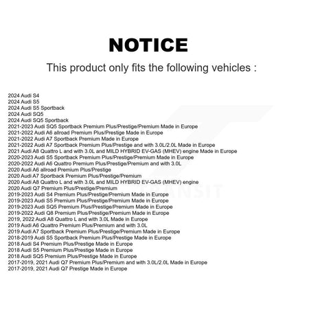 Front Semi-Metallic Brake Pad Wear Sensor Kit For Audi Q7 SQ5 S5 Q8 S4 Sportback A6 A7 A8 KSW-100713