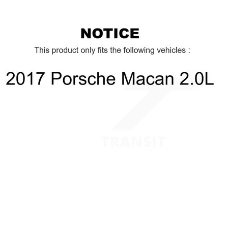 Front Semi-Metallic Disc Brake Pads And Wear Sensors Kit For 2017 Porsche Macan 2.0L KSW-100786