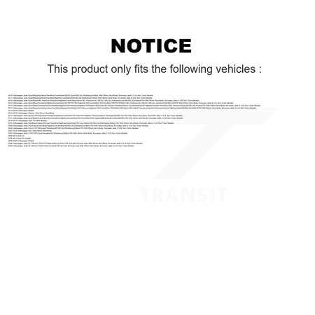 Front Shock Assembly TQ Link Kit For Volkswagen Jetta Passat Golf Beetle Rabbit Audi Eos KT7-100017