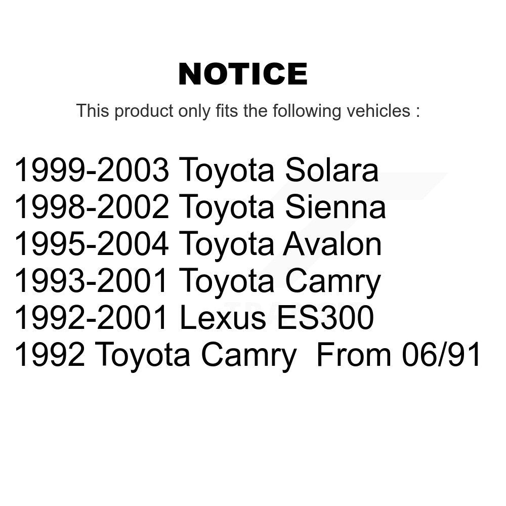 Front Steering Tie Rod End & Boot Kit For Toyota Camry Sienna Solara Avalon Lexus ES300 KTB-100024